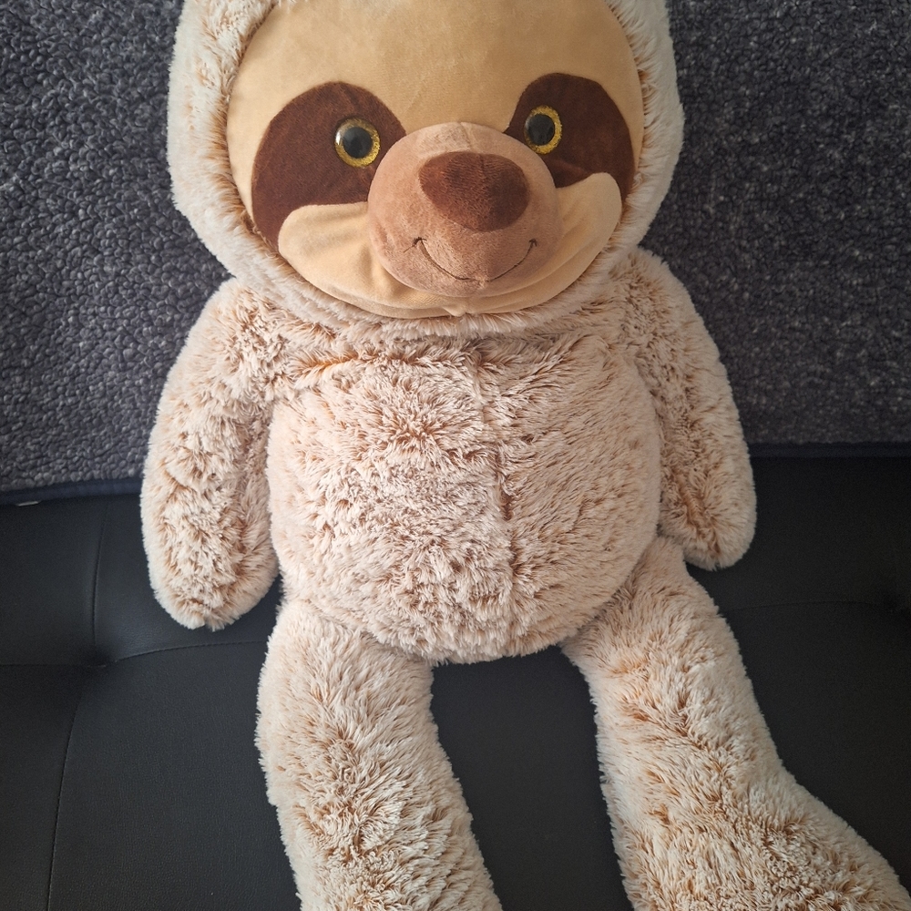 Goffa Jumbo Giant Large Plush Sloth Gray HUGE Goffa Plush Sloth 3ft Soft Stuffed
